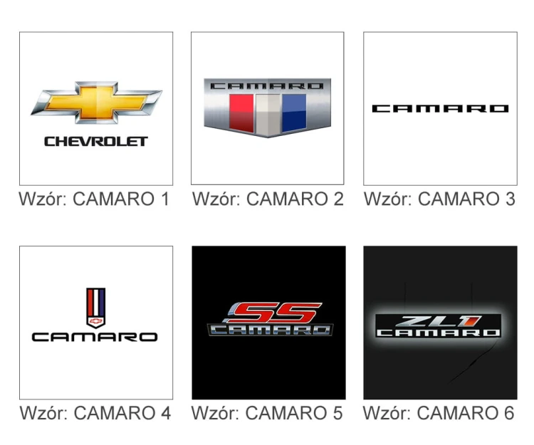 Spinki do mankietów Chevrolet CAMARO Wzory.jpg