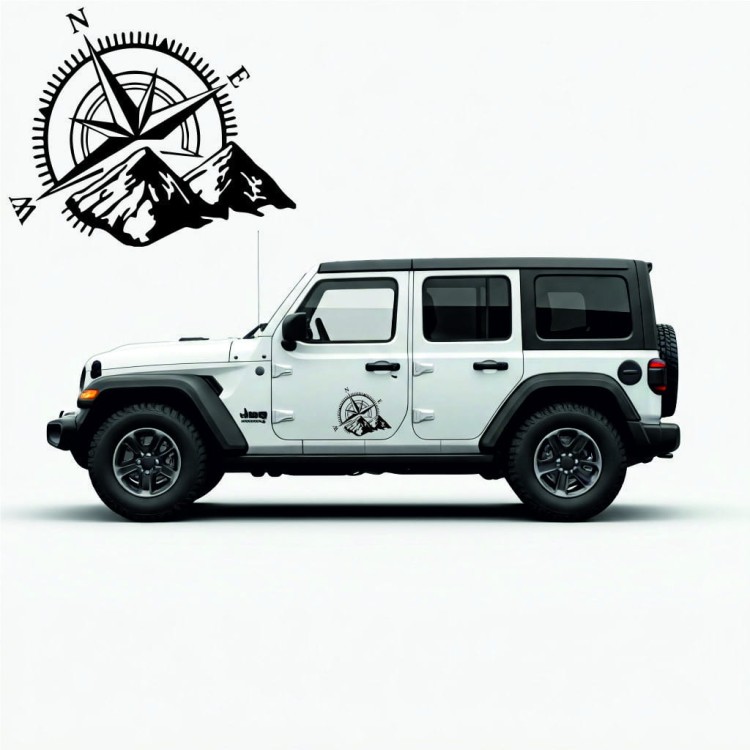 naklejka na samochód auto offroad 1 kompas jeep bok.jpg